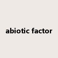 abiotic factor是什么意思