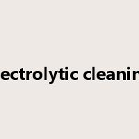 electrolytic cleaning是什么意思
