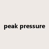 peak pressure是什么意思