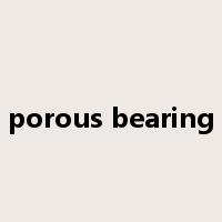 porous bearing是什么意思
