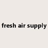 fresh air supply是什么意思