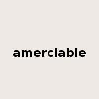 amerciable是什么意思