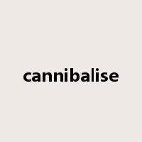 cannibalise是什么意思