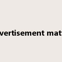 advertisement matter是什么意思