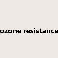 ozone resistance是什么意思