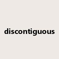 discontiguous是什么意思