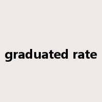 graduated rate是什么意思