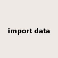 import data是什么意思