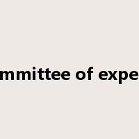 committee of experts是什么意思