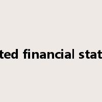 projected financial statement是什么意思