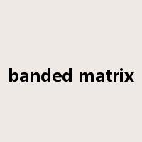 banded matrix是什么意思