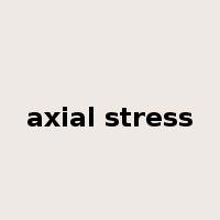 axial stress是什么意思