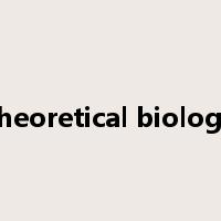 theoretical biology是什么意思