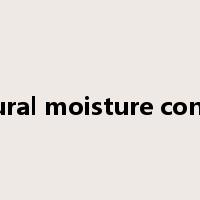Natural moisture content是什么意思