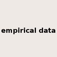 empirical data是什么意思