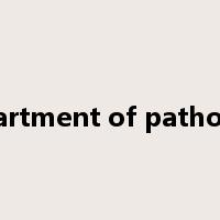 Department of pathology是什么意思