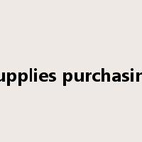 Supplies purchasing是什么意思