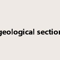 geological section是什么意思