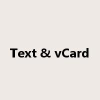 Text & vCard是什么意思