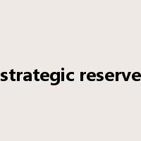 strategic reserve是什么意思