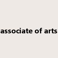 associate of arts是什么意思