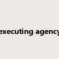 executing agency是什么意思