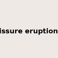 fissure eruptions是什么意思