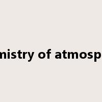 chemistry of atmosphere是什么意思