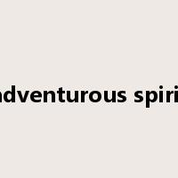 adventurous spirit是什么意思