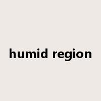 humid region是什么意思
