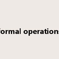 formal operations是什么意思