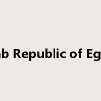 Arab Republic of Egypt是什么意思