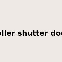 roller shutter door是什么意思