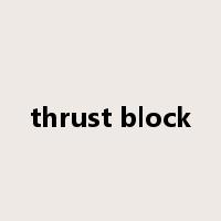 thrust block是什么意思