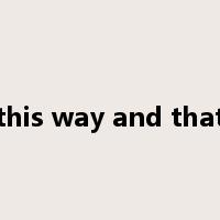 this way and that是什么意思