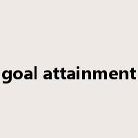 goal attainment是什么意思