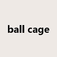 ball cage是什么意思