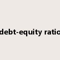 debt-equity ratio是什么意思