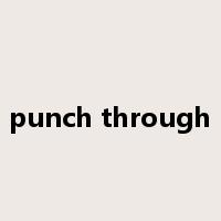 punch through是什么意思