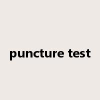 puncture test是什么意思
