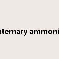 quaternary ammonium是什么意思