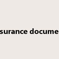 insurance document是什么意思