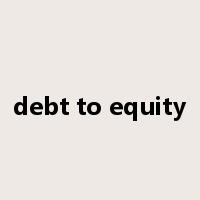 debt to equity是什么意思