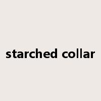 starched collar是什么意思