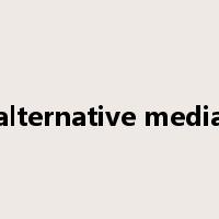 alternative media是什么意思
