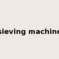 sieving machine是什么意思