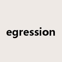 egression是什么意思