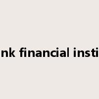 non-bank financial institutions是什么意思