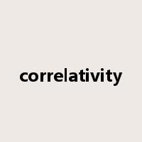 correlativity是什么意思