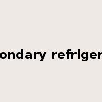 secondary refrigerant是什么意思